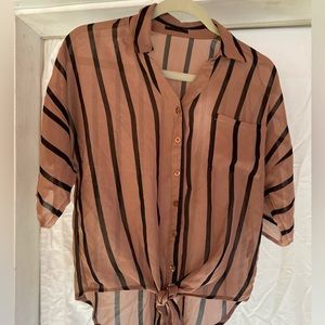 Woman’s sheer top